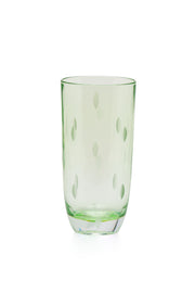 ELSA CRYSTAL Bohemia Aurora Orbit Soft Drink Glass Green