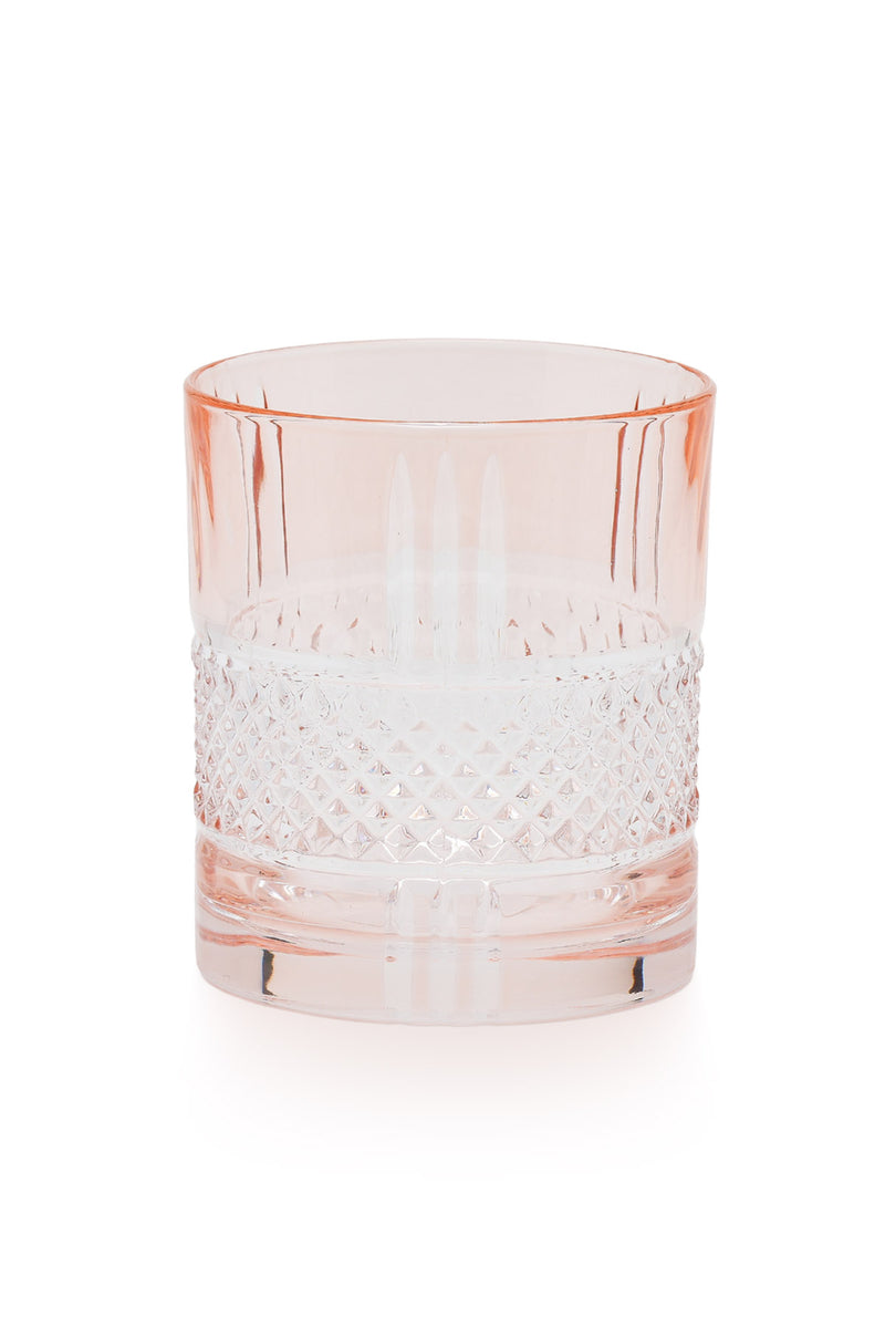 ELSA CRYSTAL Bohemia Frostella Brillante Tumbler Bardağı Pembe