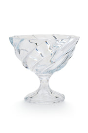 ELSA CRYSTAL Bohemia Lucentia Ayaklı Tabak Beyaz