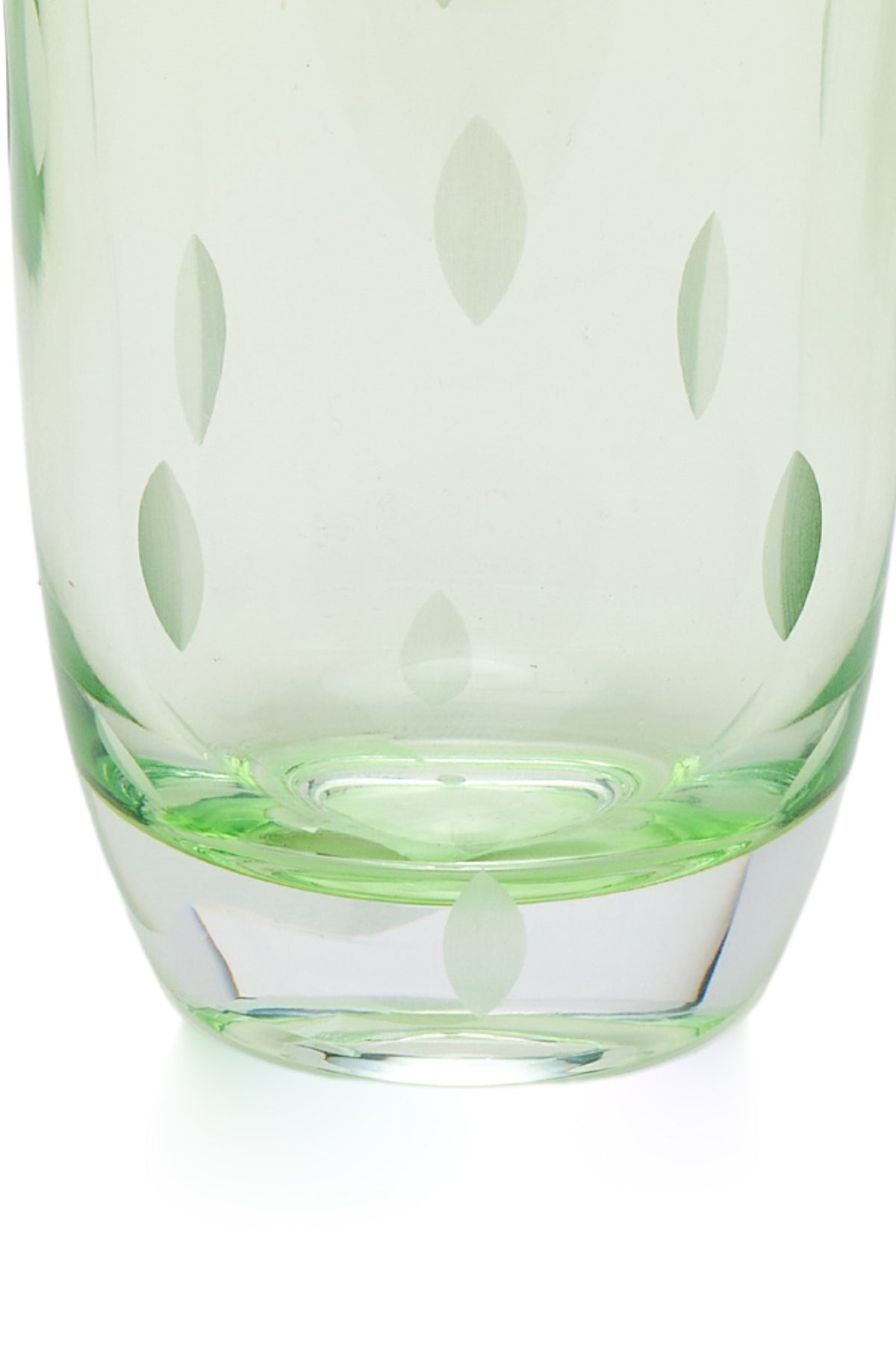 ELSA CRYSTAL Bohemia Aurora Orbit Soft Drink Glass Green