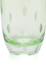 ELSA CRYSTAL Bohemia Aurora Orbit Soft Drink Glass Green