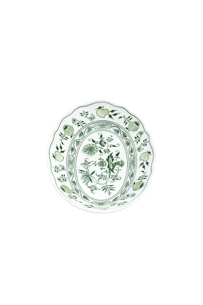 CESKY PORCELAN DUBİ 1860 Cibulak Oval Sunum Tabağı Yeşil