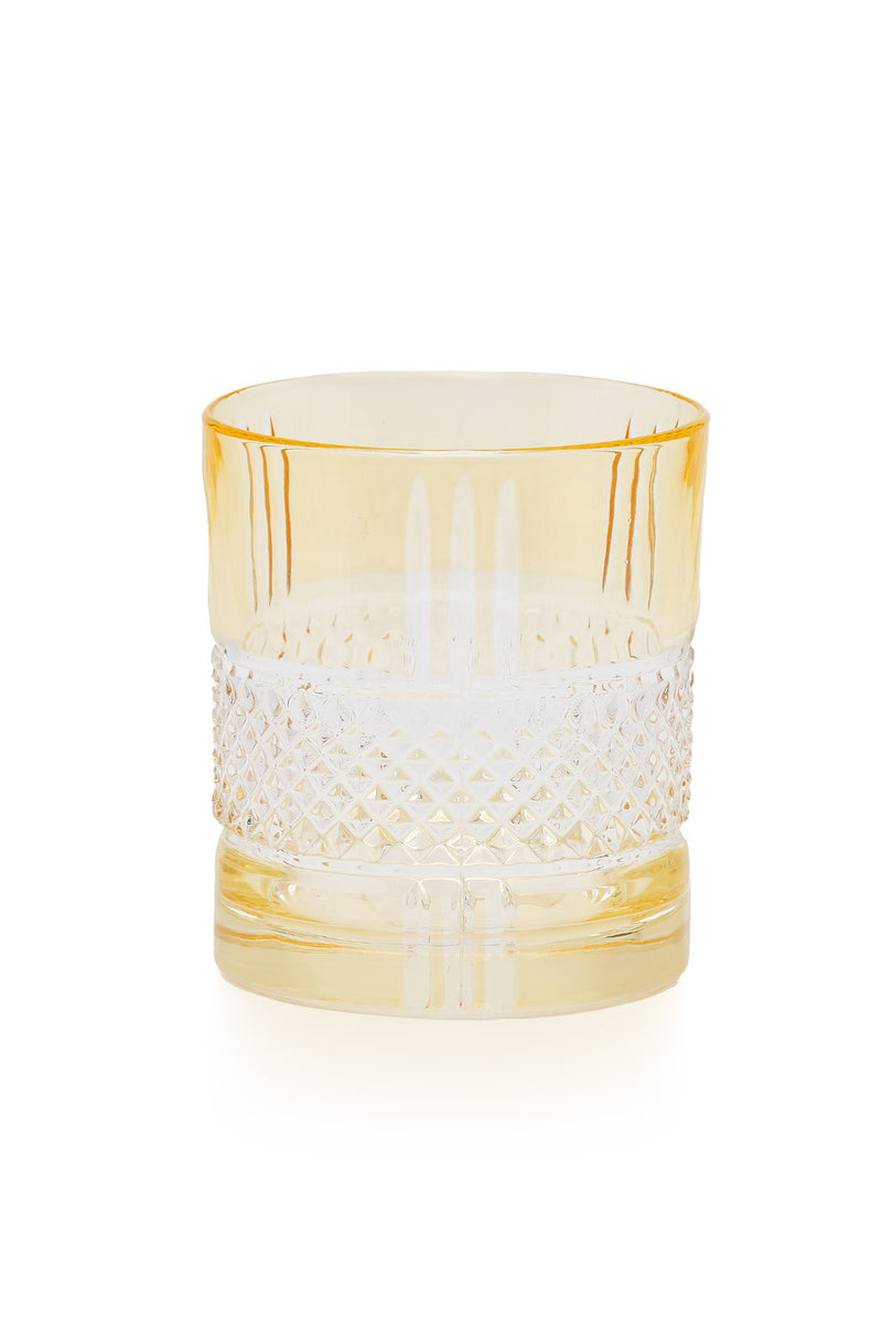 ELSA CRYSTAL Bohemia Frostella Brillante Tumbler Bardağı Sarı