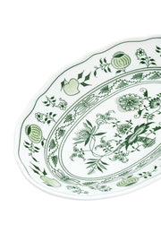 CESKY PORCELAN DUBİ 1860 Cibulak Oval Sunum Tabağı Yeşil
