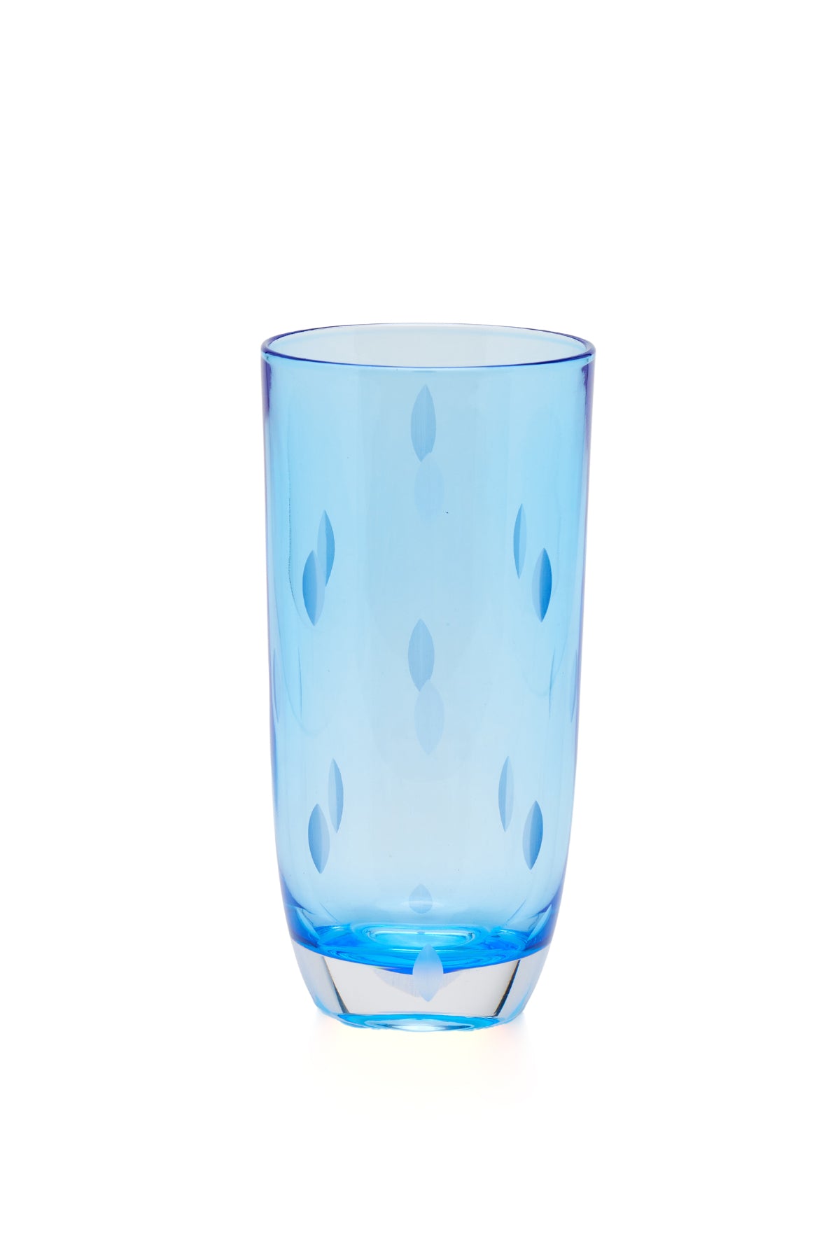 ELSA CRYSTAL Bohemia Aurora Orbit Soft Drink Glass Blue