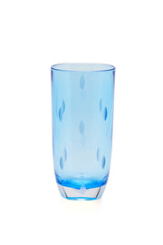 ELSA CRYSTAL Bohemia Aurora Orbit Soft Drink Glass Blue