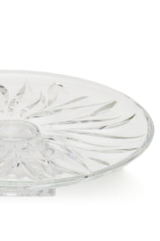 ELSA CRYSTAL Bohemia Lucentia Ayaklı Kek Tabağı Beyaz