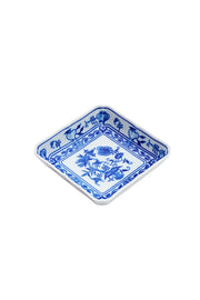 CESKY PORCELAN DUBİ 1860 Cibulak Kare Tabak Mavi
