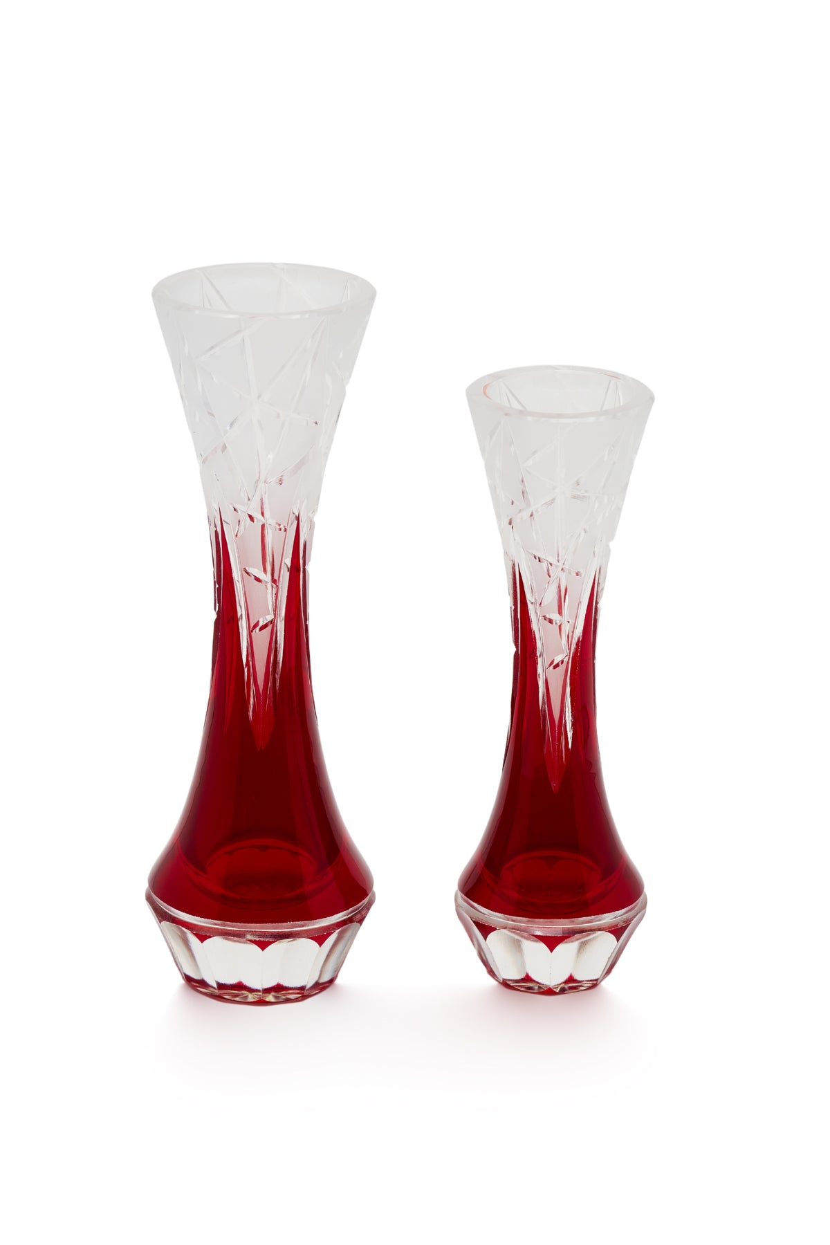 ELSA CRYSTAL Bohemia Lunaria Küçük Vazo Kırmızı