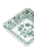CESKY PORCELAN DUBİ 1860 Cibulak Kare Tabak Yeşil