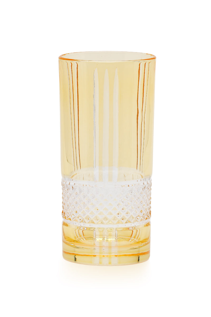 ELSA CRYSTAL Bohemia Frostella Brillante Long Meşrubat Bardağı Sarı