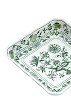 CESKY PORCELAN DUBİ 1860 Cibulak Kare Tabak Yeşil