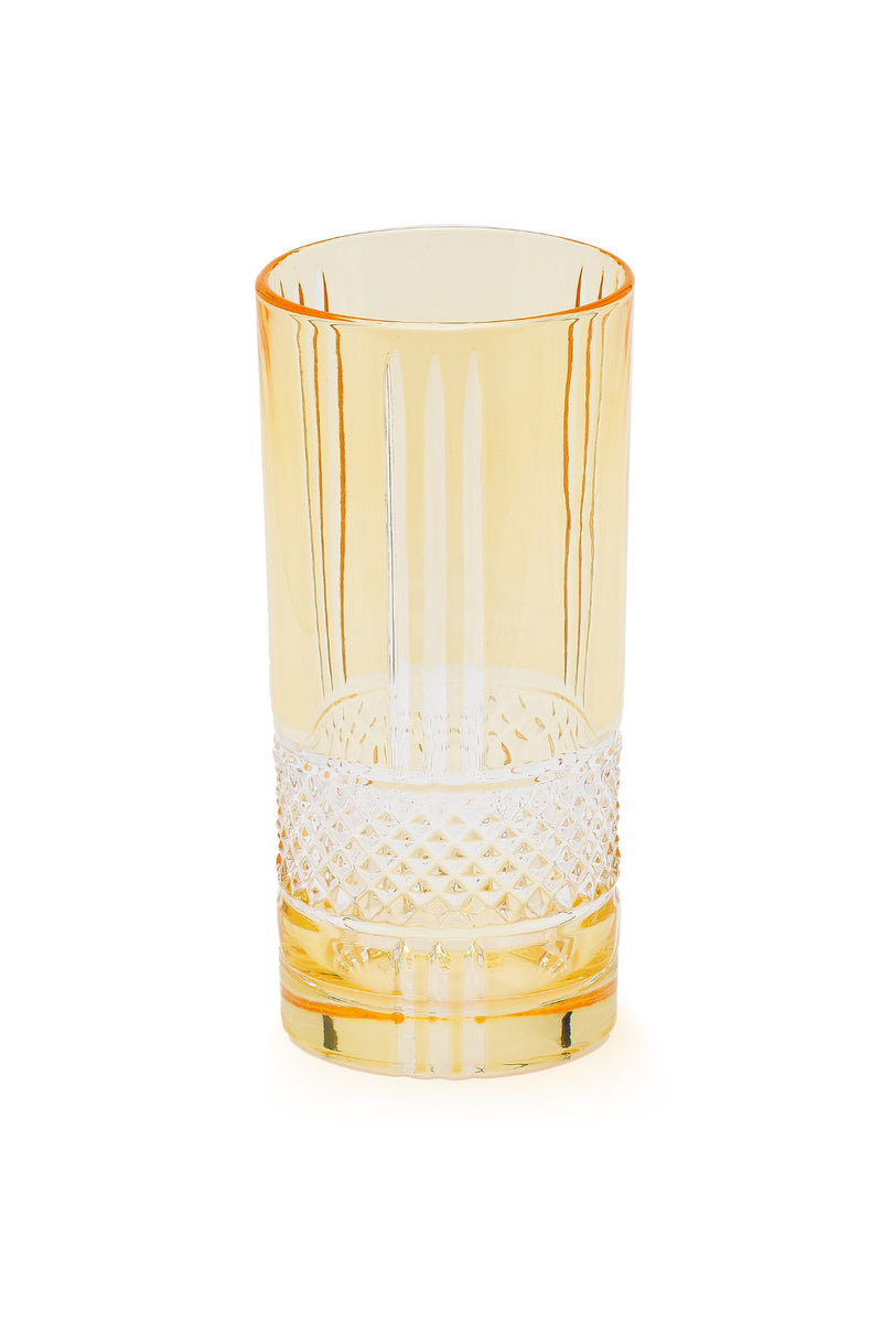 ELSA CRYSTAL Bohemia Frostella Brillante Long Meşrubat Bardağı Sarı