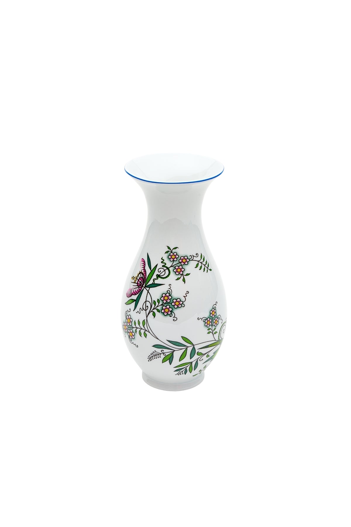 CESKY PORCELAN DUBI 1860 Cibulak Vase Colored