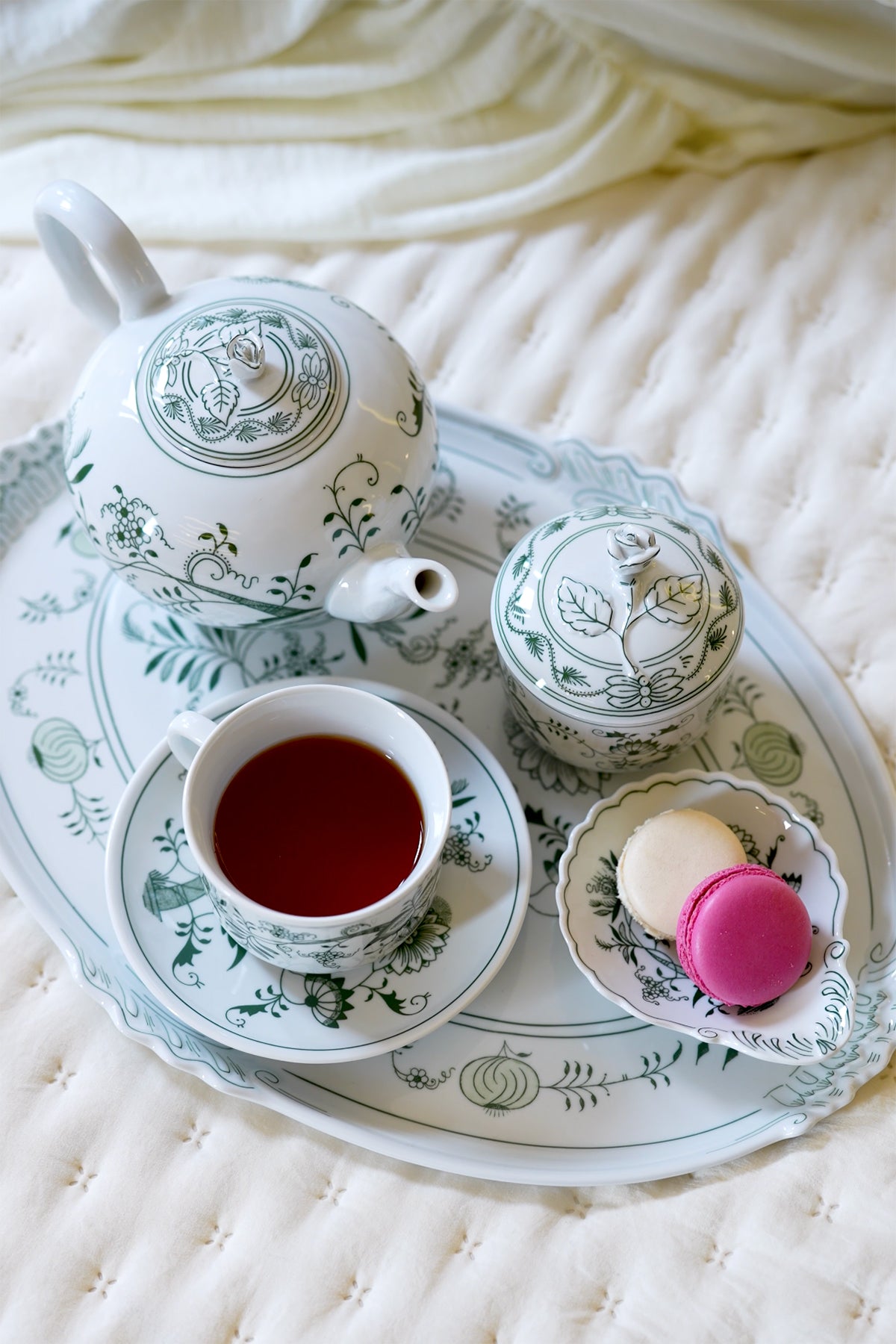 CESKY PORCELAN DUBİ 1860 Cibulak Tepsi Yeşil (5'li Set)
