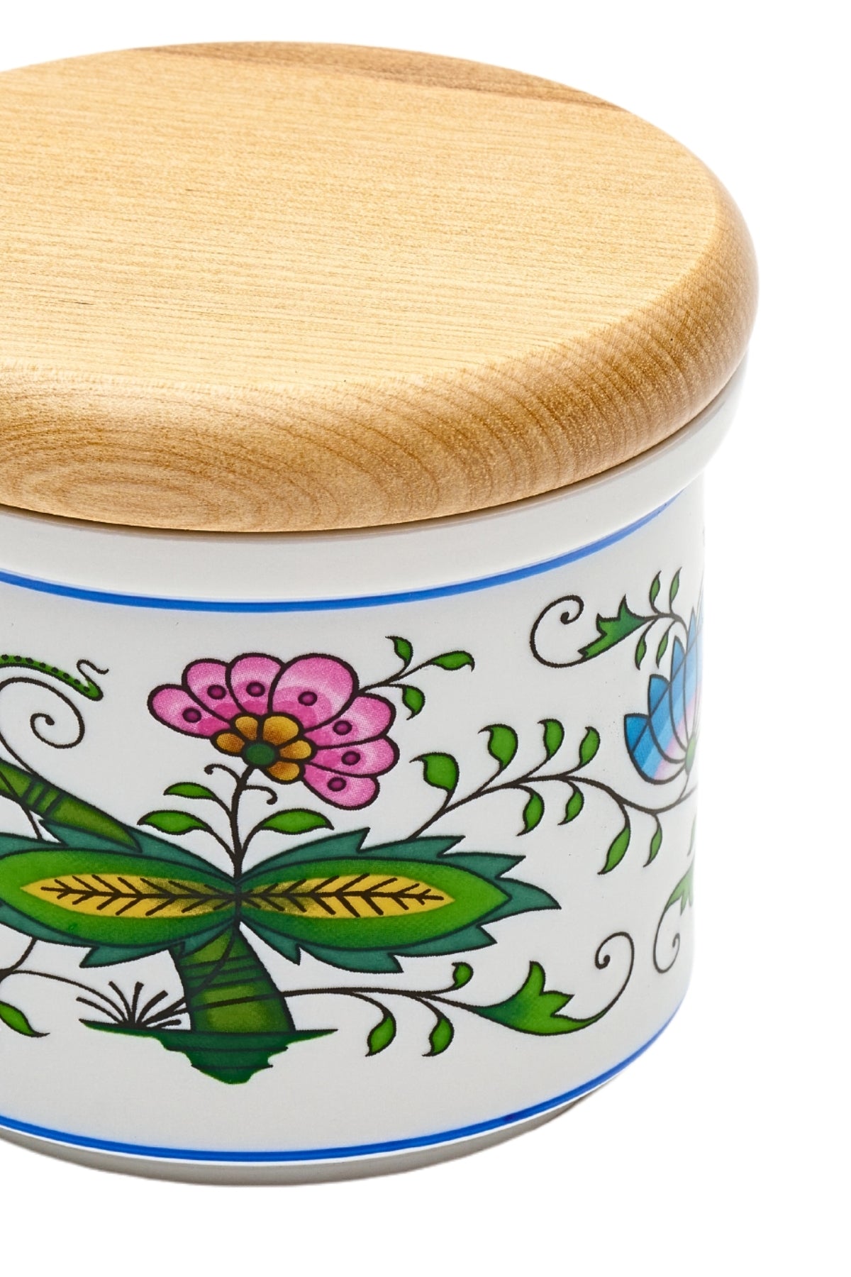 CESKY PORCELAN DUBİ 1860 Cibulak Kavanoz renkli