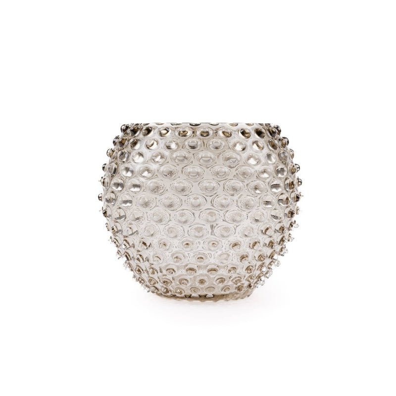 Elsa Crystal Bubble Hobnail Globe, Vazo, Cashmere, 18 cm
