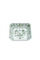 CESKY PORCELAN DUBİ 1860 Cibulak Kare Tabak Yeşil