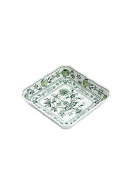 CESKY PORCELAN DUBİ 1860 Cibulak Kare Tabak Yeşil