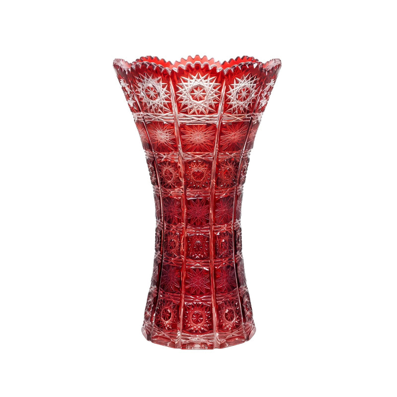 Elsa Crystal Şehver Vazo Kırmızı 26 Cm
