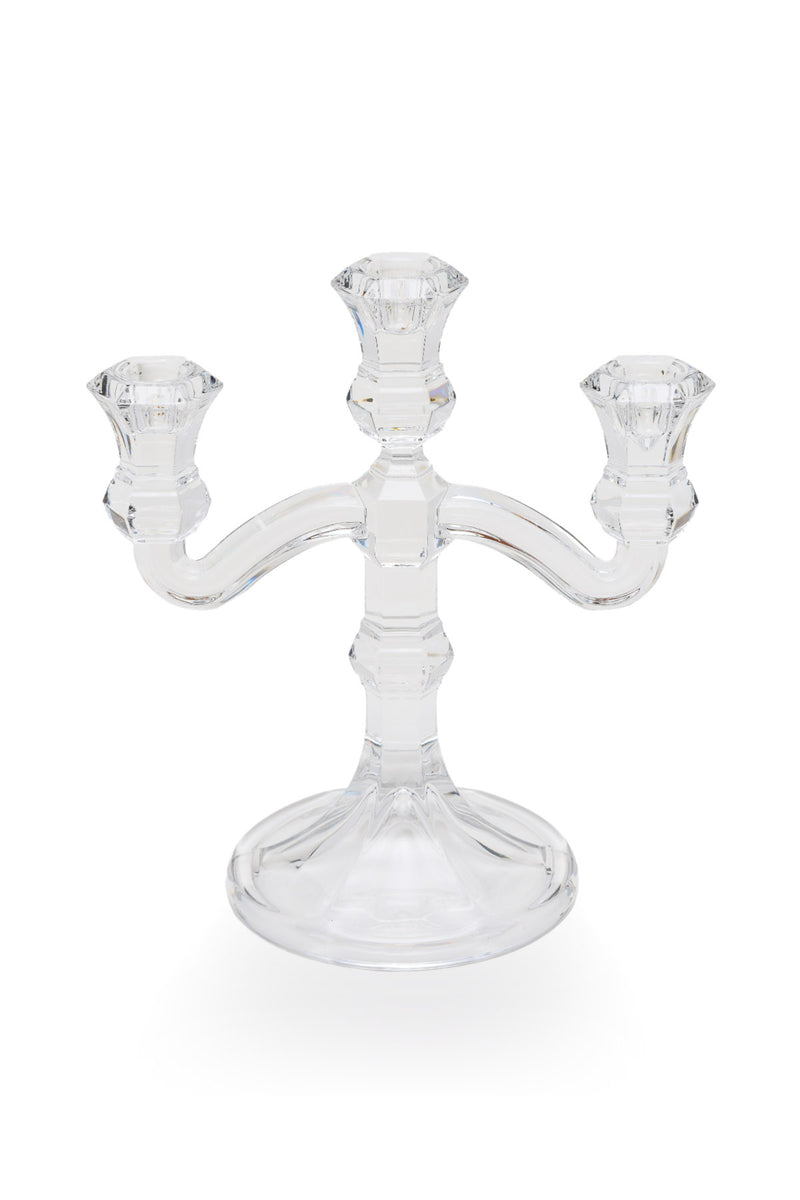 ELSA CRYSTAL Bohemia Aquarine Şamdan Beyaz
