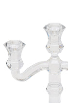 ELSA CRYSTAL Bohemia Aquarine Şamdan Beyaz