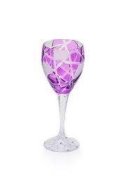 ELSA CRYSTAL Bohemia Elysium Melisa Ayaklı Bardak Mor