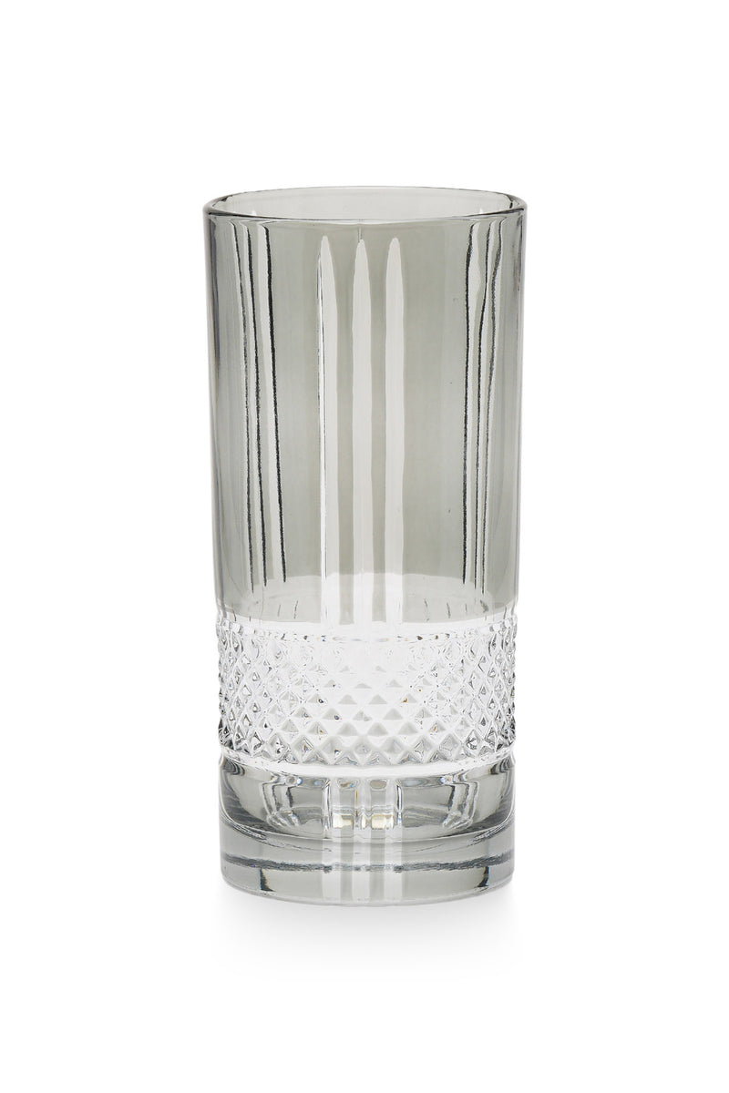 ELSA CRYSTAL Bohemia Frostella Brillante Long Meşrubat Bardağı Gri