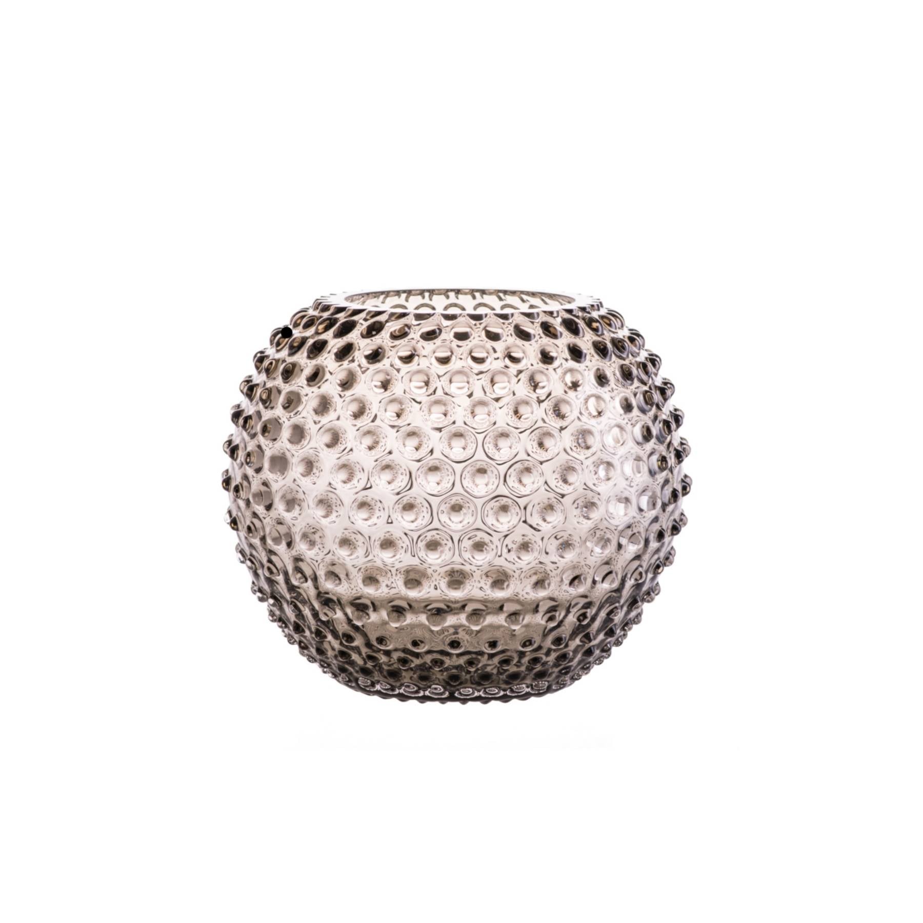 Elsa Crystal Bubble Hobnail Globe, Vazo, Cashmere, 24 cm
