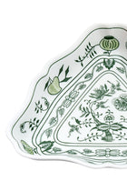 CESKY PORCELAN DUBİ 1860 Cibulak Üçgen Tabak Yeşil