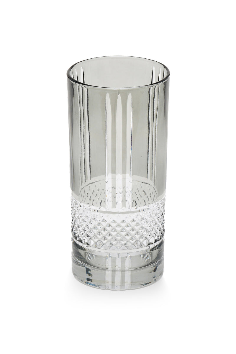 ELSA CRYSTAL Bohemia Frostella Brillante Long Meşrubat Bardağı Gri