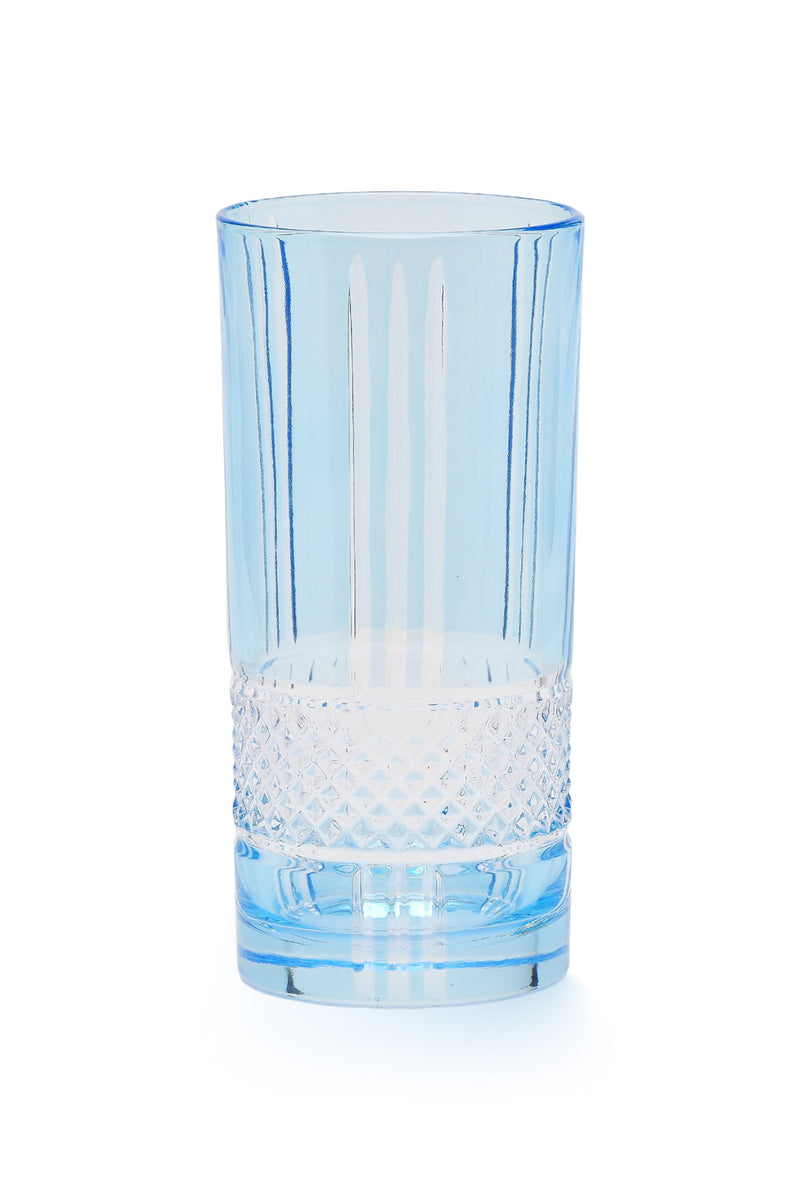ELSA CRYSTAL Bohemia Frostella Brillante Long Meşrubat Bardağı Mavi