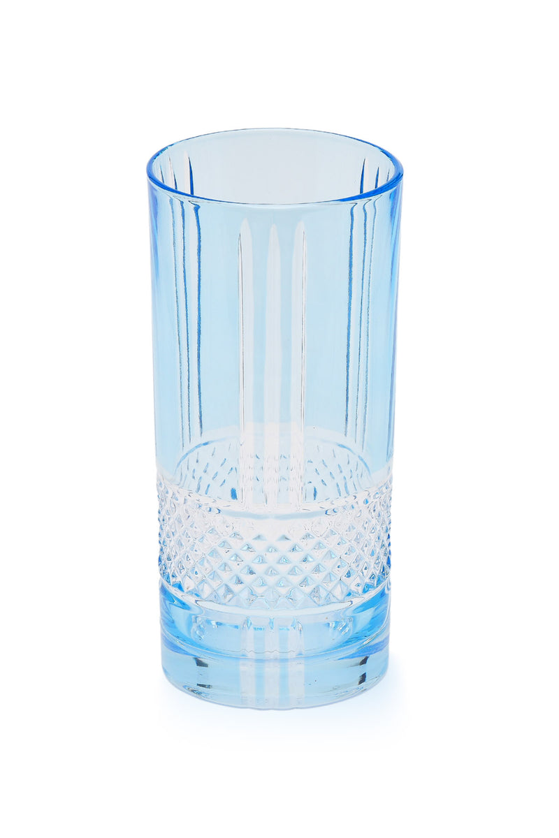 ELSA CRYSTAL Bohemia Frostella Brillante Long Meşrubat Bardağı Mavi