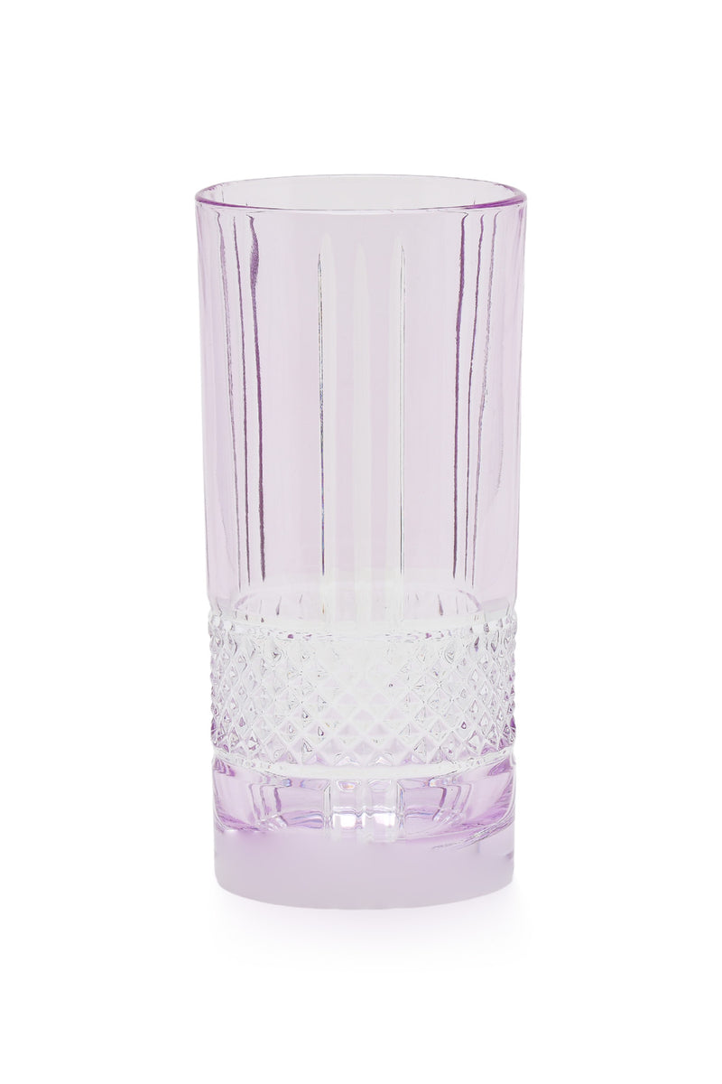 ELSA CRYSTAL Bohemia Frostella Brillante Long Meşrubat Bardağı Mor