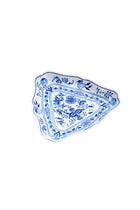CESKY PORCELAN DUBİ 1860 Cibulak Üçgen Tabak Mavi