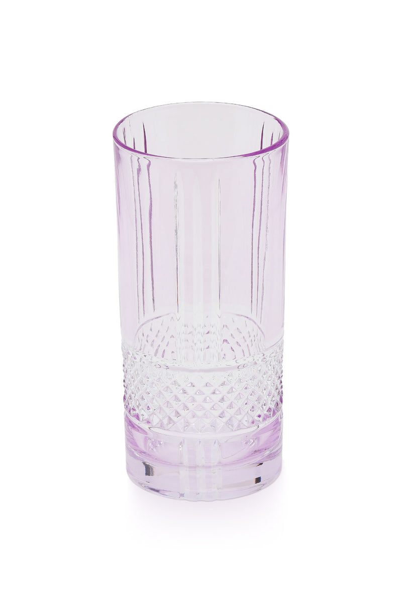 ELSA CRYSTAL Bohemia Frostella Brillante Long Meşrubat Bardağı Mor