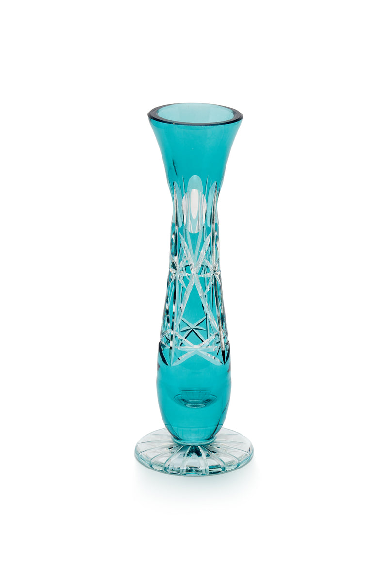 ELSA CRYSTAL Bohemia Lunaria Büyük Vazo Azur