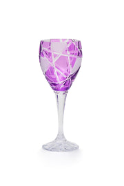 ELSA CRYSTAL Bohemia Elysium Melisa Ayaklı Bardak Mor