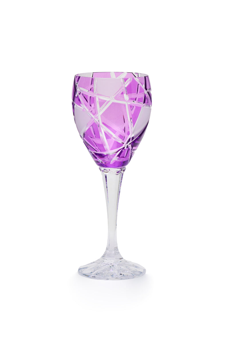ELSA CRYSTAL Bohemia Elysium Melisa Ayaklı Bardak Mor