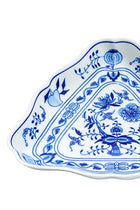 CESKY PORCELAN DUBİ 1860 Cibulak Üçgen Tabak Mavi
