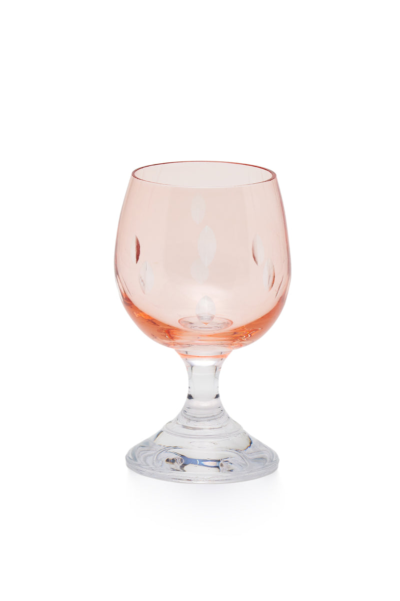 ELSA CRYSTAL Bohemia Alya Kahve Yanı Bardağı Pembe