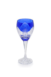ELSA CRYSTAL Bohemia Elysium Melisa Ayaklı Bardak Mavi