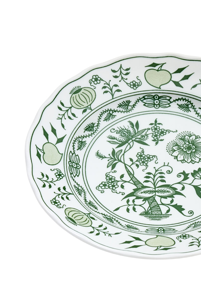 CESKY PORCELAN DUBİ 1860 Cibulak Tabak Yeşil