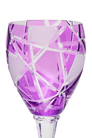 ELSA CRYSTAL Bohemia Elysium Melisa Ayaklı Bardak Mor