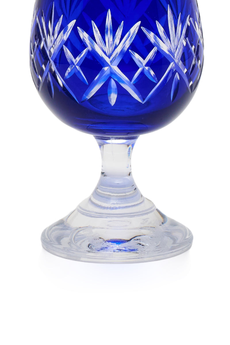 ELSA CRYSTAL Bohemia Alya Kahve Yanı Bardağı Mavi