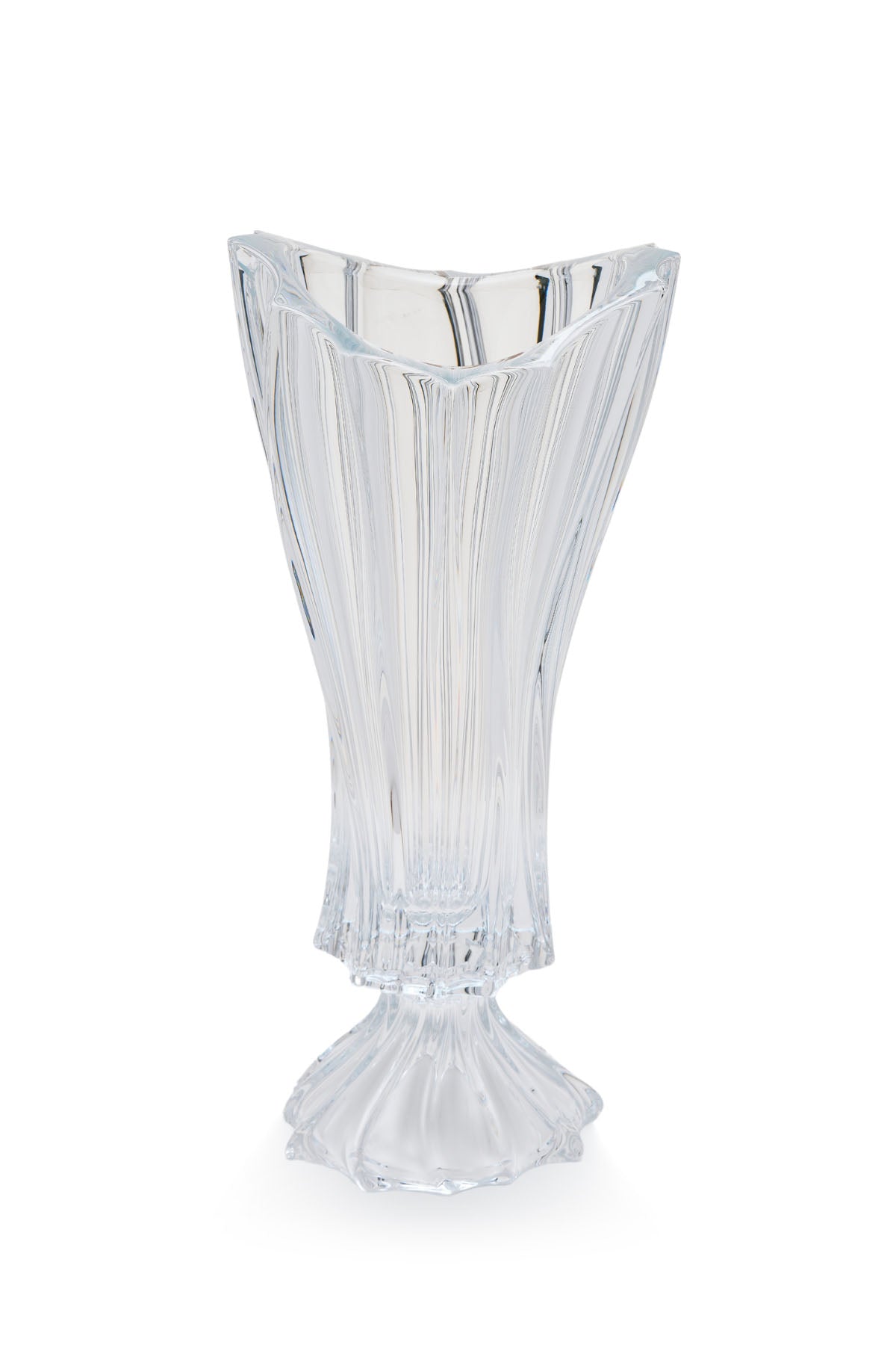 ELSA CRYSTAL Bohemia Lunaria Ayaklı Vazo Beyaz