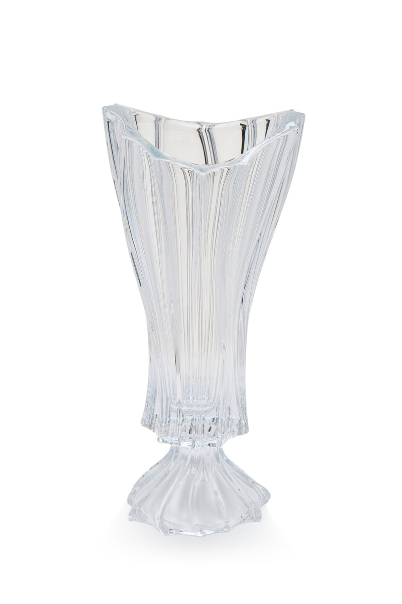 ELSA CRYSTAL Bohemia Lunaria Ayaklı Vazo Beyaz