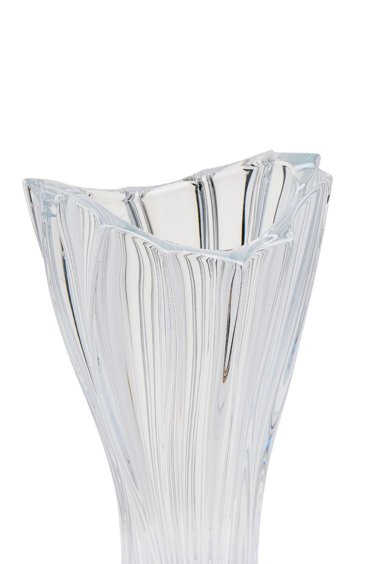 ELSA CRYSTAL Bohemia Lunaria Ayaklı Vazo Beyaz