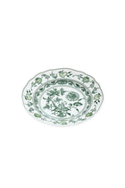 CESKY PORCELAN DUBİ 1860 Cibulak Geniş Kenarlı Düz Pasta Tabağı Yeşil