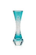 ELSA CRYSTAL Bohemia Lunaria Small Vase Azur
